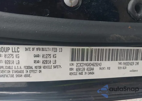 2013 Dodge Challenger Rallye Redline z USA, uszkodzony, nr VIN 2C3CDYAG0DH629243